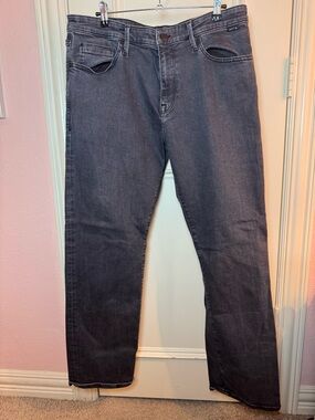 Mavi Men's Charcoal Straight-Leg Jeans